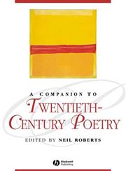 A Companion to 20th-Century Poetry (Blackwell Companions to Literature and Culture),1405113618,9781405113618