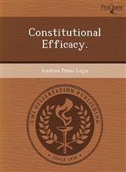 Constitutional Efficacy.,1249098742,9781249098744