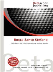 Rocca Santo Stefano,613612923X,9786136129235