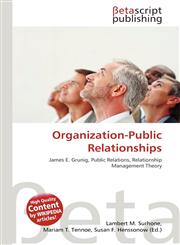 Organization-Public Relationships,6136218151,9786136218151