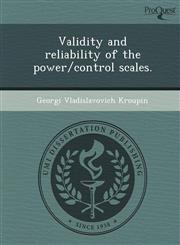Validity and reliability of the power/control scales.,1249879337,9781249879336