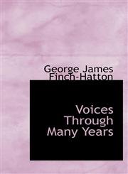Voices Through Many Years,1103027964,9781103027965