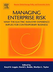 Managing Enterprise Risk What the Electric Industry Experience Implies for Contemporary Business,0080449492,9780080449494