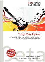 Tony MacAlpine,6131056188,9786131056185