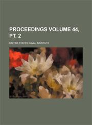Proceedings Volume 44, pt. 2,1236440854,9781236440853