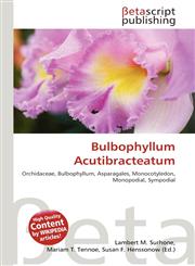 Bulbophyllum Acutibracteatum,6136175177,9786136175171