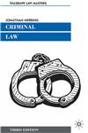 Criminal Law,0333987705,9780333987704