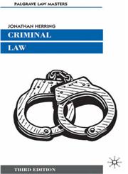 Criminal Law,0333987705,9780333987704