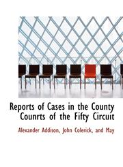 Reports of Cases in the County Counrts of the Fifty Circuit,1140624059,9781140624059