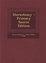 Stereotomy - Primary Source Edition,1287739458,9781287739456