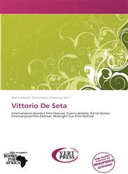 Vittorio De Seta,613917533X,9786139175338