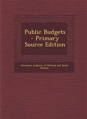 Public Budgets - Primary Source Edition,1295475421,9781295475421