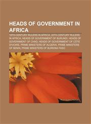 Heads of government in Africa 19th-century rulers in Africa, 20th-century rulers in Africa, Heads of government of Burundi,1157665306,9781157665304