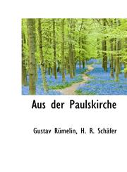 Aus der Paulskirche,1103981609,9781103981601