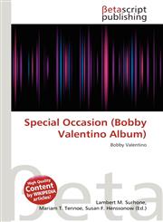 Special Occasion (Bobby Valentino Album),6136417383,9786136417387