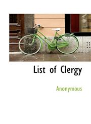 List of Clergy,1116078996,9781116078992
