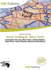 Avon (Village), New York,6201980512,9786201980518
