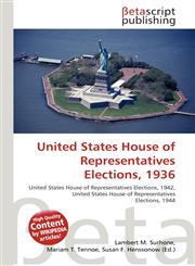 United States House of Representatives Elections, 1936,6130995563,9786130995560