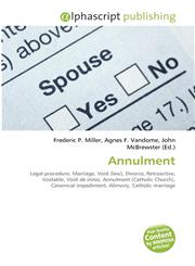 Annulment,6130712367,9786130712365
