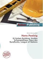 Hans Poelzig,6135917374,9786135917376