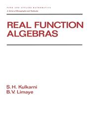 Real Function Algebras,082478653X,9780824786533