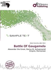 Battle Of Gaugamela,6139883962,9786139883967