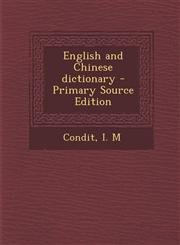 English and Chinese dictionary - Primary Source Edition,1294034278,9781294034278