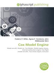 Cox Model Engine,6132619534,9786132619532