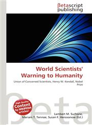 World Scientists' Warning to Humanity,6133671106,9786133671102
