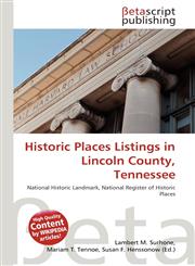 Historic Places Listings in Lincoln County, Tennessee,6136489406,9786136489407