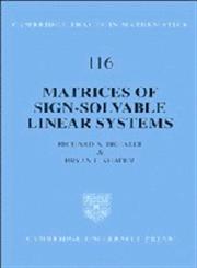 Matrices of Sign-Solvable Linear Systems,0521482968,9780521482967