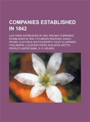 Companies Established in 1842 Eagle-Picher, Clayton,1156117844,9781156117842