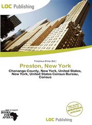Preston, New York,6201965467,9786201965461
