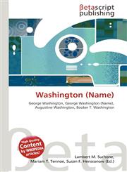 Washington (Name),6134755702,9786134755702