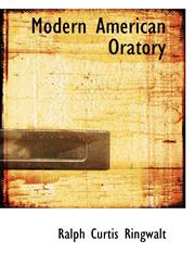 Modern American Oratory,1117376060,9781117376066
