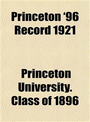 Princeton '96 Record 1921,1152693301,9781152693302