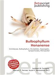 Bulbophyllum Henanense,6136221055,9786136221052