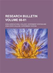Research Bulletin Volume 66-81,1234099489,9781234099480