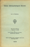 Indian Phytopathological Society - List of Members (32nd Annual Meeting February - 7-9-1980 at Andhra Pradesh Agricultural University, Rajendranagar, Hyderabad)