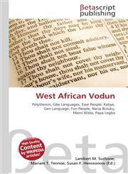 West African Vodun,6130325339,9786130325336