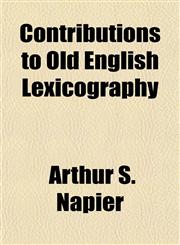 Contributions to Old English Lexicography,1152004700,9781152004702