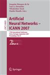 Artificial Neural Networks - ICANN 2007 17th International Conference, Porto, Portugal, September 9-13, 2007, Proceedings, Part II,3540746935,9783540746935