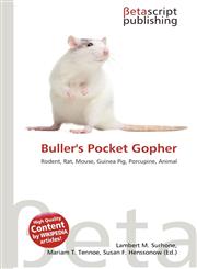 Buller's Pocket Gopher,6135352504,9786135352504