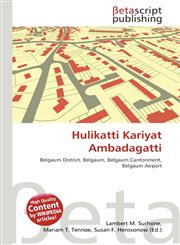Hulikatti Kariyat Ambadagatti,6136465299,9786136465296