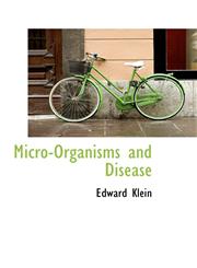 Micro-Organisms and Disease,1103696440,9781103696444