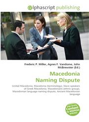 Macedonia Naming Dispute,6130029519,9786130029517
