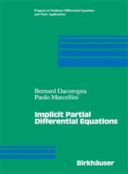 Implicit Partial Differential Equations,0817641211,9780817641214