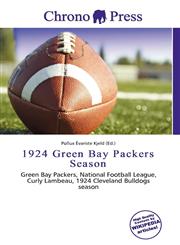 1924 Green Bay Packers Season,613650541X,9786136505411