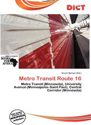 Metro Transit Route 16,6201768890,9786201768895