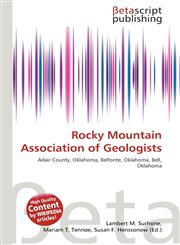 Rocky Mountain Association of Geologists,6136425548,9786136425542